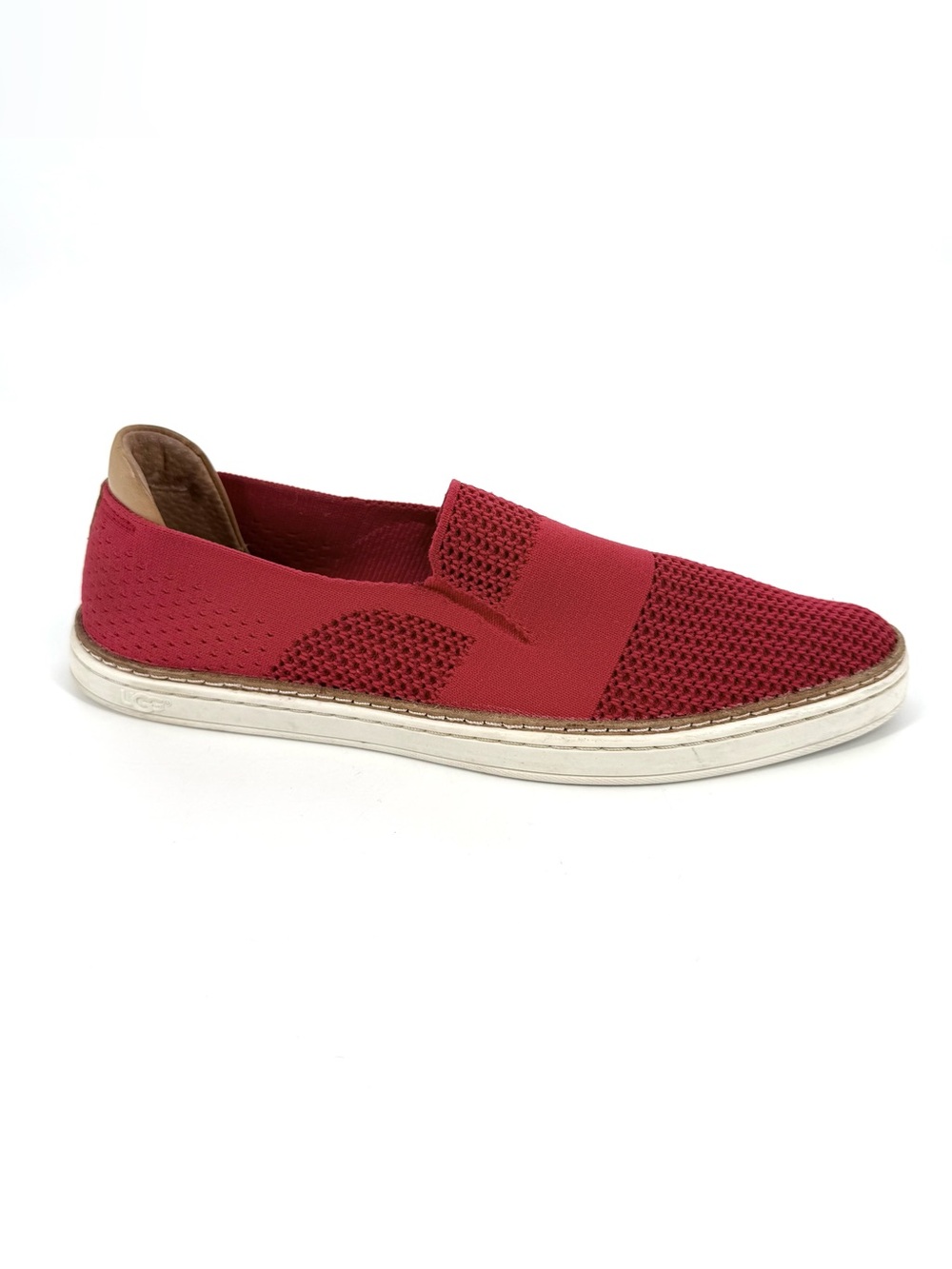 Ugg Sammy Knit Sneakers Womens Size 12 Red Slip-On Classic Casual Shoes